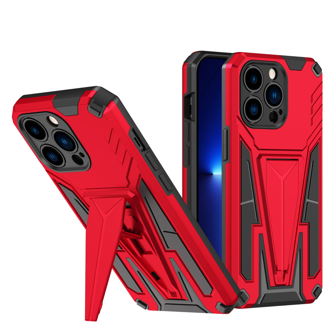 Military Grade Armor Protection Shockproof Hard Kickstand Case, Anti-Scratch, Slim Fit, Lightweight, Apple iPhone 13 Pro