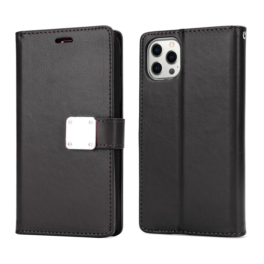 Leather Wallet Case with Strap for iPhone 14 Pro Max [6.7] – Convenience & Style