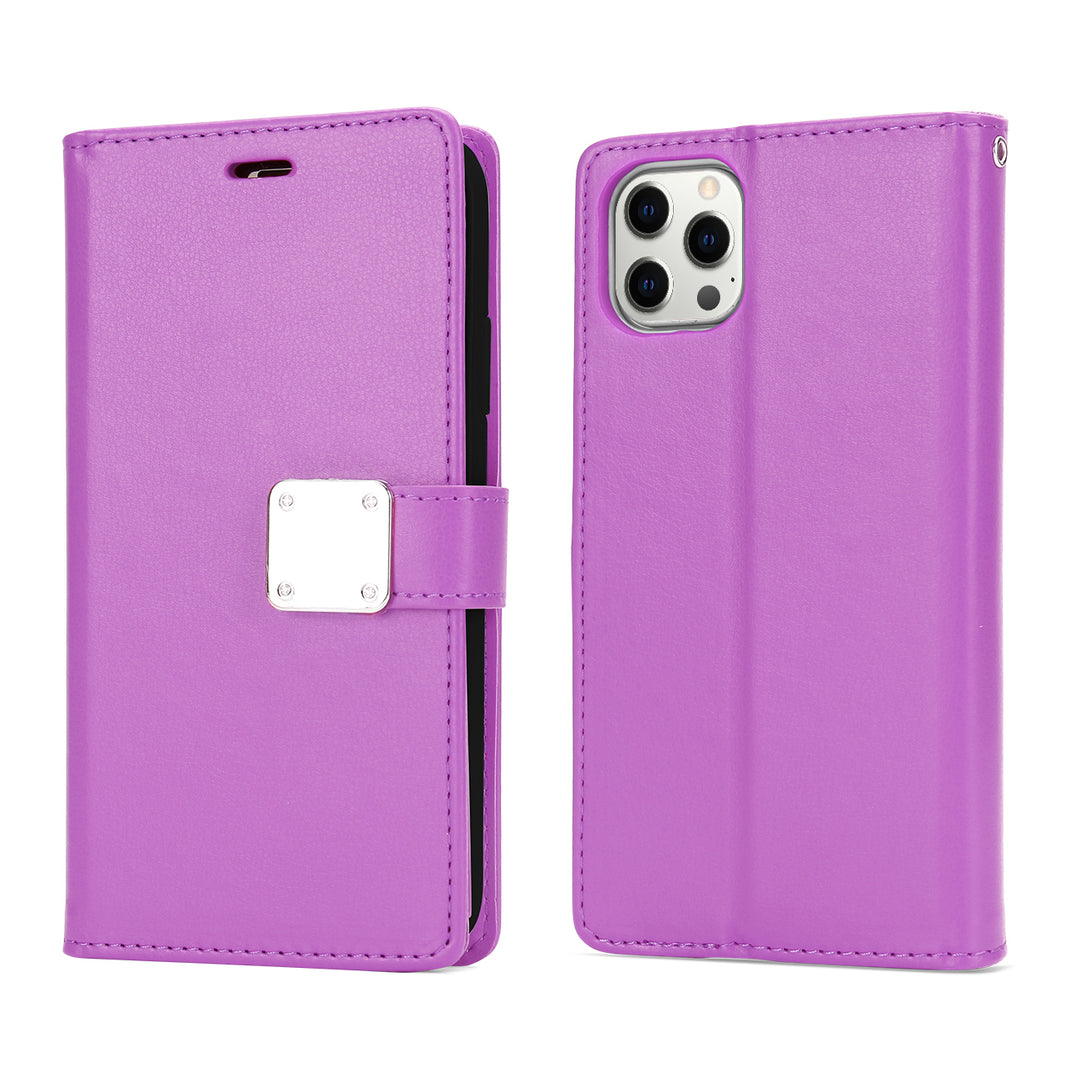 Leather Wallet Case with Strap for iPhone 14 Pro Max [6.7] – Convenience & Style