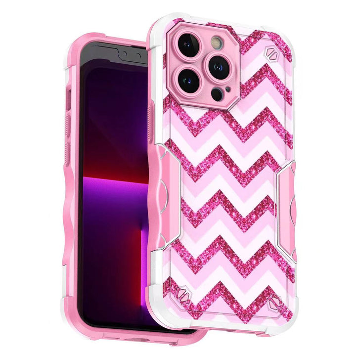 Design Shockproof Hybrid Case for iPhone 14 [6.1] – Strong Grip Cover