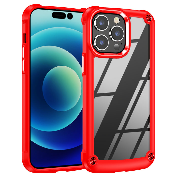 Armor Plate Slim Edge Bumper Protective Case for iPhone 14 Pro [6.1]