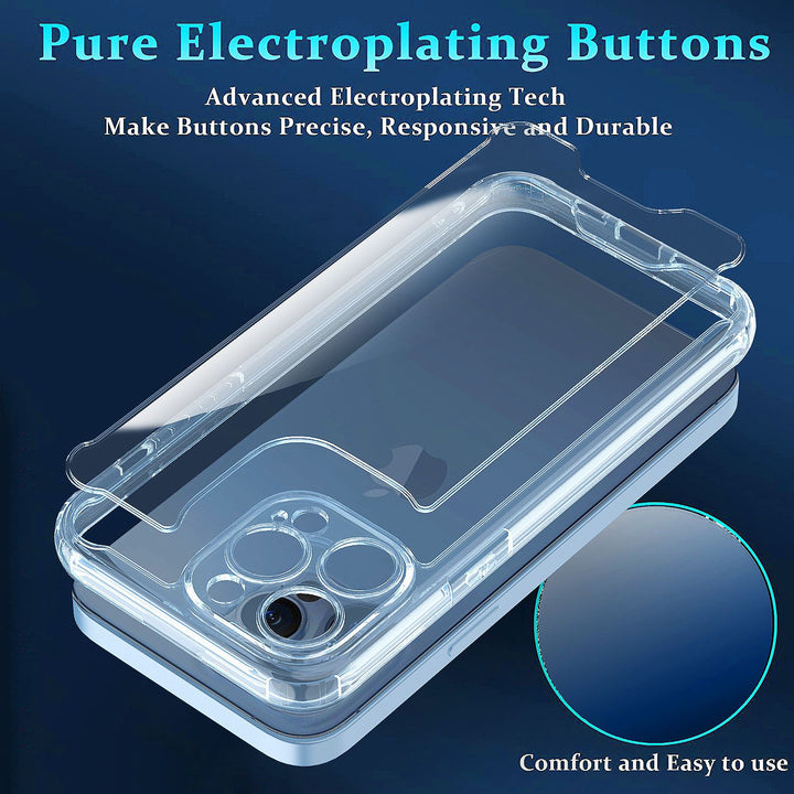 Clear Armor Hybrid Transparent Impact Case - Ultimate Protection for iPhone 14 Pro [6.1]