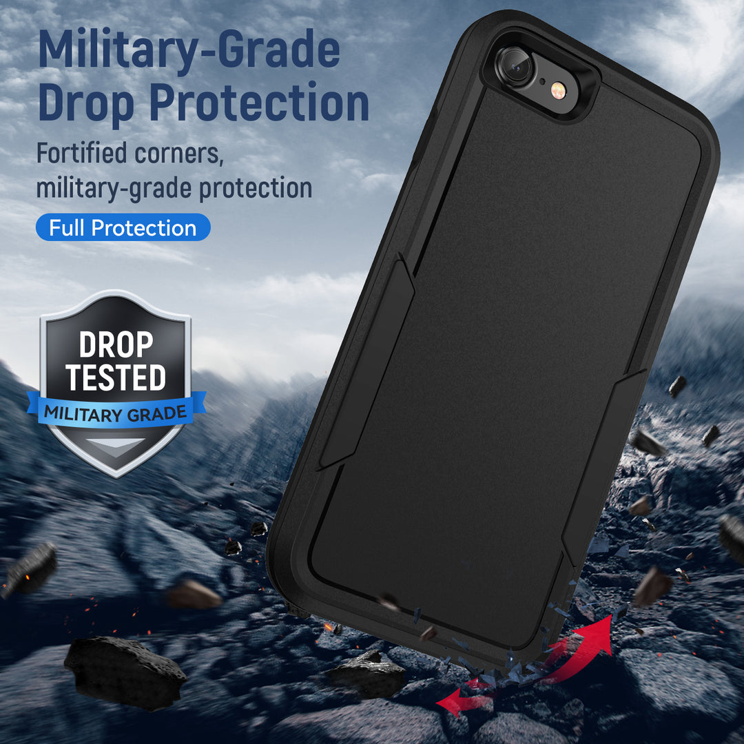 Heavy Duty Strong Armor Hybrid Trailblazer Case Cover with Dual Layer Protection and Shock Absorption, Compatible with iPhone 8 Plus / 7 Plus