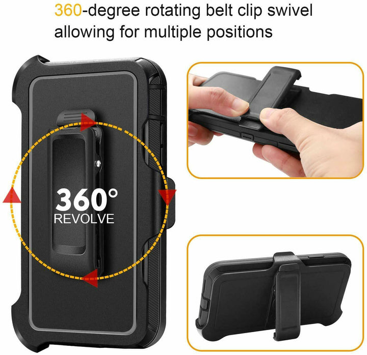 Heavy Duty Armor Robot Case with Belt Clip, Shockproof Protection, Hybrid TPU PC Shell – For Apple iPhone 16